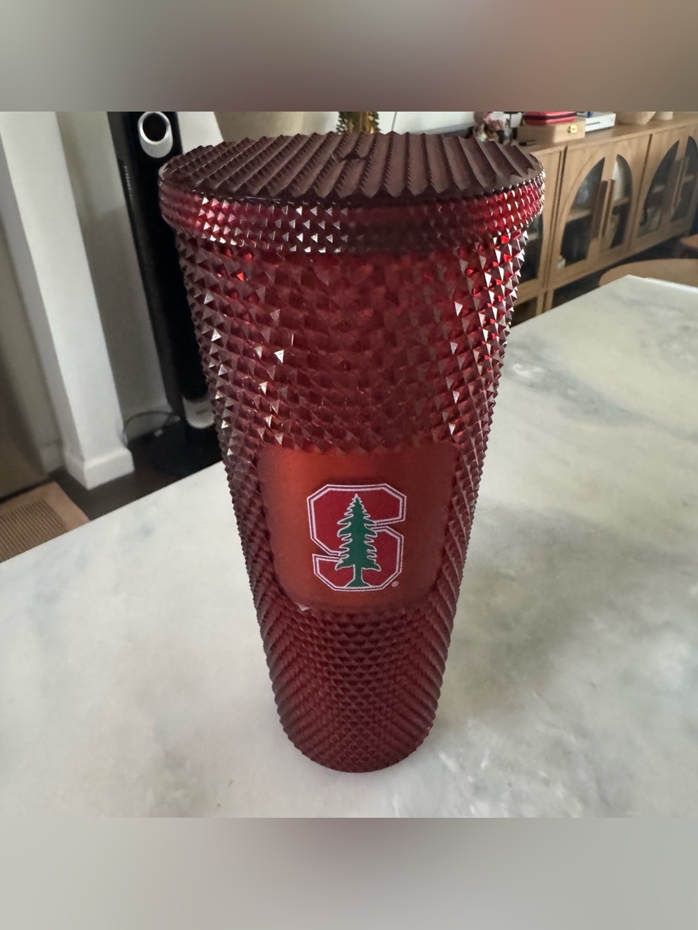 Limited Starbucks Red Studded Stanford University Tumbler College Series 24 oz